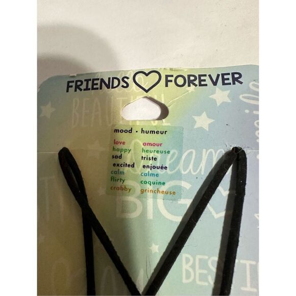 NEW IN PACKAGE TWO SETS Claire’s Bff Best Friends Silver Tone Heart Locket Neckl - Picture 3 of 7